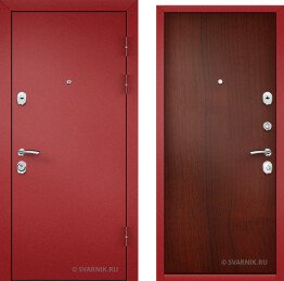 Дверь металлическая на заказ в офис порошковая — ламинат